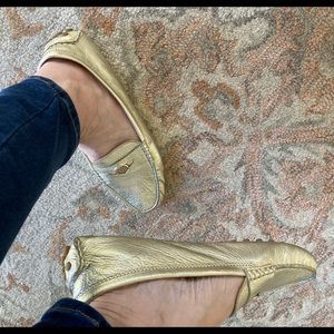 Coach soft leather flats.